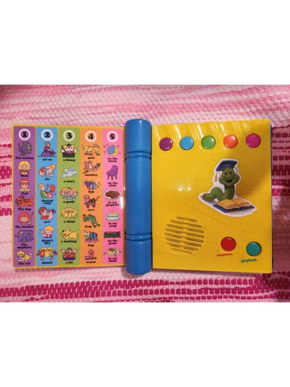 Vintage Mattel See 'N Say Story Maker Blue Book 1991